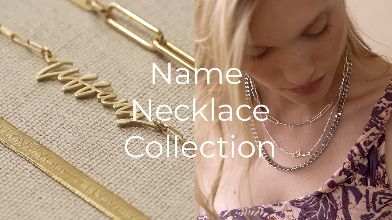 Lucy Chain Necklace with Engravable Tag - Gold Vermeil - Oak & Luna