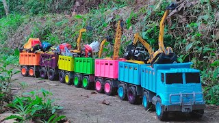 RC TRACTORS, MEGA RC TRUCKS, RC MACHINES COLLECTION!! EXCAVATOR LESU ET30H, KABOLITE K350-200 DIGGER