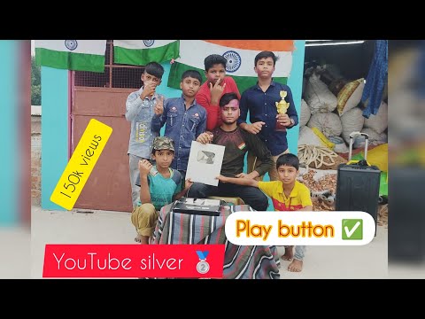 YouTube silver Play button ✅ | Play button from YouTube | celebration 🎉 | subscribe @kamurajvlog |