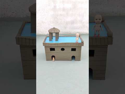 destroying a beautiful miniature clay house 😱#387