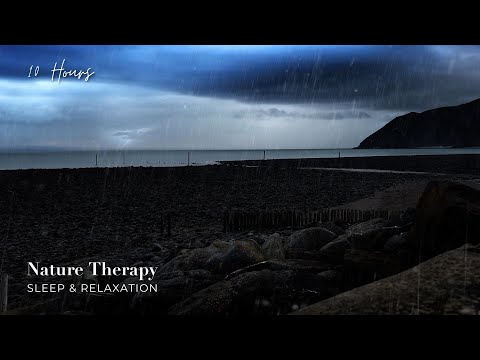 Relaxing Rain, Thunderstorm Sounds & Lightning Strikes in Devon UK: Rolling Thunder & Rain for Sleep