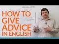 Advice Verbs and Their Usage