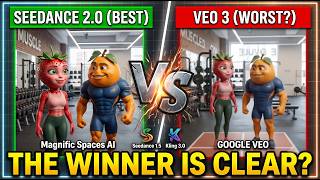 Seedance 2.0 vs Seedance 1.5 vs Kling 3.0 vs VEO Comparison | Raw Workflow Demonstration in Magnific
