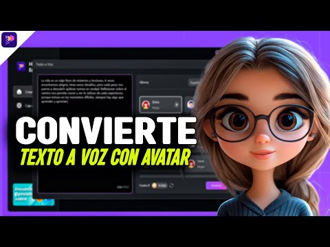 TEXTO A VOZ ¡Convierte tu texto en voz REALISTA con AVATAR incluido! Rápido y fácil en segundos