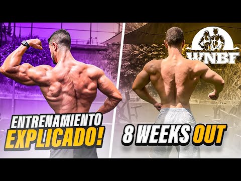 ENTRENAMIENTO ESPALDA COMPLETO / ULTIMANDO DETALLES CON MI ATLETA A 8 SEMANAS DE LA WNBF