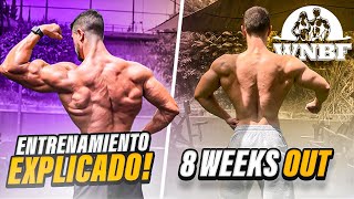 ENTRENAMIENTO ESPALDA COMPLETO / ULTIMANDO DETALLES CON MI ATLETA A 8 SEMANAS DE LA WNBF