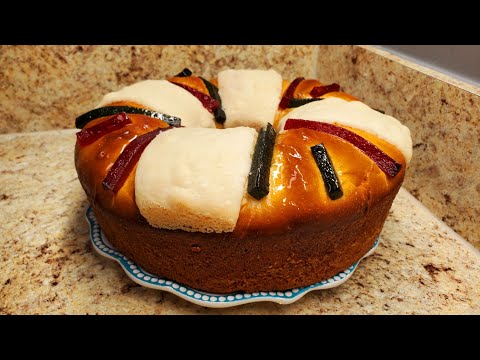 como hacer rosca de reyes rellena