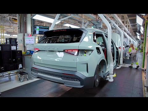 Inside Skoda’s Electric Car Factory: How Elroq & Enyaq Are Made at Mladá Boleslav