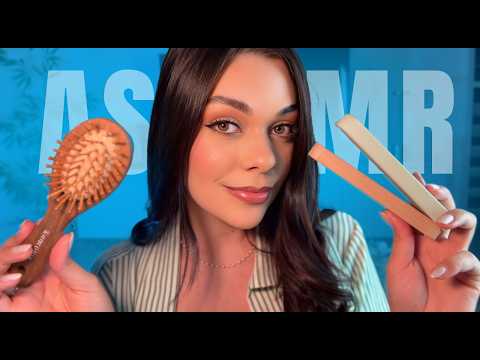 ASMR: Mexendo No Seu Cabelo Até Você Dormir 😴 (escova, secador e chapinha)