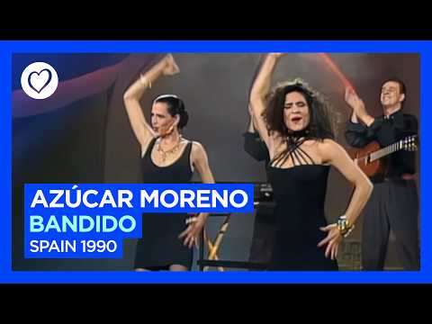 Az&#250;car Moreno - Bandido - Spain &#127466;&#127480; - Grand Final - Eurovision 1990