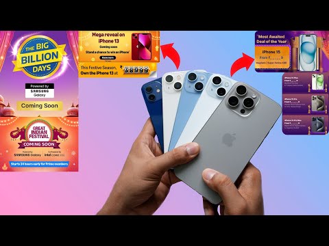 iPhones Ultimate Price Drop! 🔥😍 Flipkart BBD & Amazon Great Indian Festival Sale 2024 (HINDI)