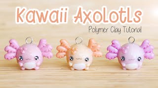 Kawaii Chubby Axolotls │ Polymer Clay Tutorial