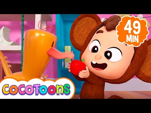Maçãs e bananas 🍎🍌 e mais música infantil de Lea e Pop em português | Cocotoons Brasil
