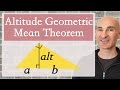 Geometric Means and Similar Triangles