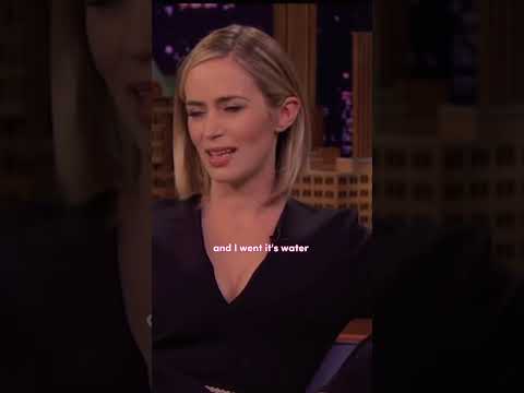 Emily Blunt’s kids are getting the American accent 😂😂