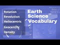Density and Celestial Motion Concepts