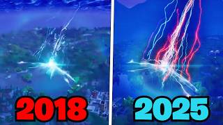 Fortnite The Rocket Launch Live Event (2018 vs 2025)
