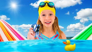 ¡Diversión acuática con Nastya y su patito de hule!  Historia de verano sobre Nastya