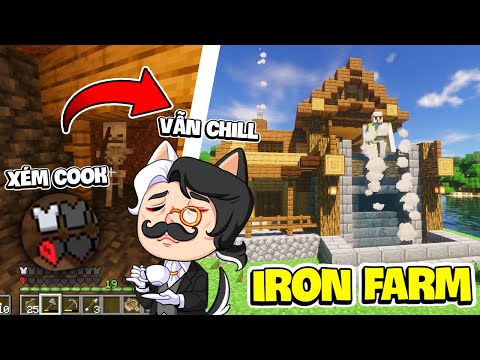 Siro Minecraft Chill Sinh Tồn Siêu Khó Tập 2: Tôi Xém Hẹo Với 1 Máu Vì Máy Farm Sắt