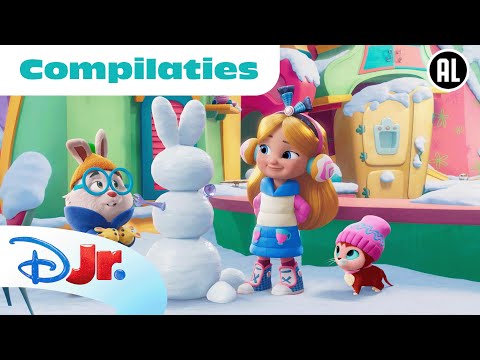 🧤❄️ Vier de Winter! | Vuurvriendjes, Disney Junior Ariel, Alice | Disney Junior BE