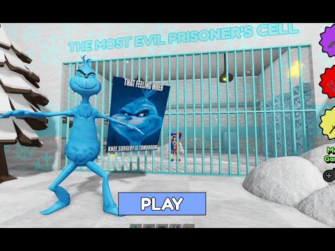 🎄😈 GRINCH'S PRISON RUN 😈🎄#roblox #scarryobby