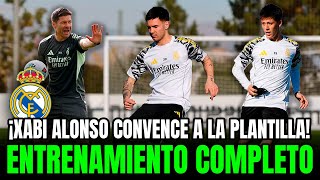 ENTRENAMIENTO HOY COMPLETO del REAL MADRID de XABI ALONSO | VUELVE FRANCO MASTANTUONO