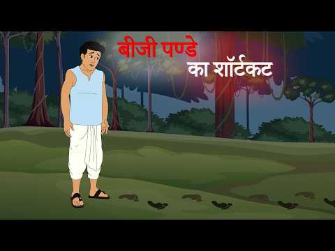 Biji Pandey Ka Shortcut | Hindi Kahani | बीजी पण्डे का शॉर्टकट | कहानी | Funny Moral Story | Kahani