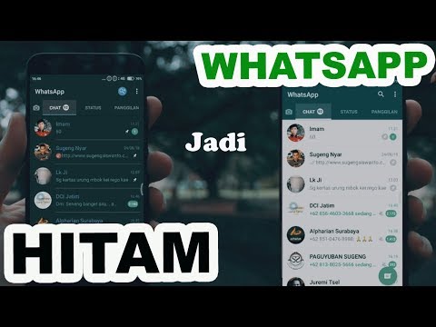 MUDAH !!! Merubah WHATSAPP Menjadi HITAM MAN:(S - NO ROOT NO APP (MIUI)