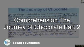 Comprehension The Journey of Chocolate Part 2