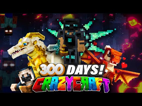 I Survive 300 Days in Crazy Craft (Survive in Void) Minecraft Hardcore