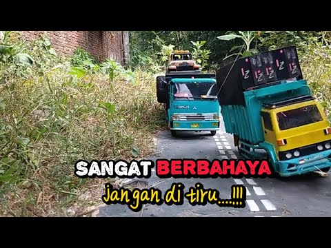 Truk cak selamet oleng di jalan sempit...!!! berahir...? #trukoleng #ceritarakyat