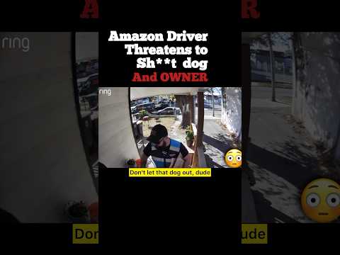 Amazon Driver Threatens Dog and Man #Shorts #copwatch  #police