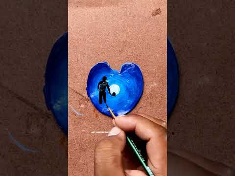 Mere Papa 😍🥰💞 painting on leaf 🍃🍀❤️