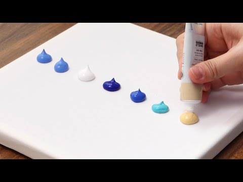 One day in August Acrylic Painting on Canvas Step by Step #701 - Serena Art