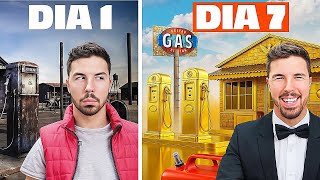 Pasé 7 Días en una GASOLINERA - SIMULADOR