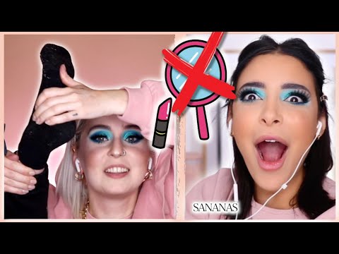 ON SE MAQUILLE SANS MIROIR (ça part en cacahuète)⎮Avec MarionCameleon !