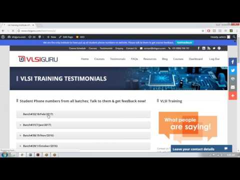 VLSI Summer Training and Internship Overview