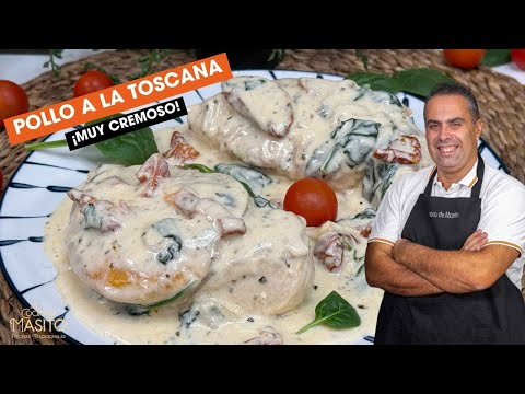 Pollo a la toscana receta cremosa y fácil