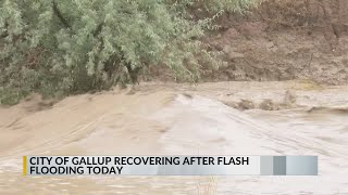 YouTube video thumbnail: 2nd Flood in a Week in Gallup Damages Businesses
