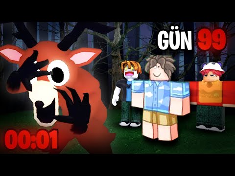 GİZEMLİ ORMANDA 99 GECE HAYATTA KALMAK ?! 🌲 - Roblox