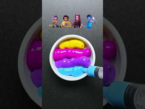 KPop Demon Hunters Colormixing 12 #satisfying #colormixing #kpopdemonhunters #howitsdone