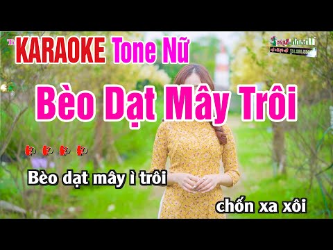 Bèo Dạt Mây Trôi Karaoke Cha Cha Mới Nhất Tone Nữ | Karaoke Nhạc Sống Thanh Ngân