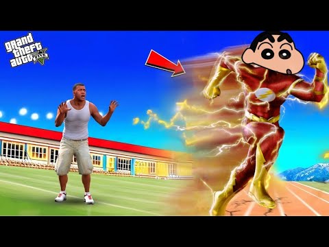 Franklin & Shinchan Become Flash in GTA 5 || Gta 5 Tamil