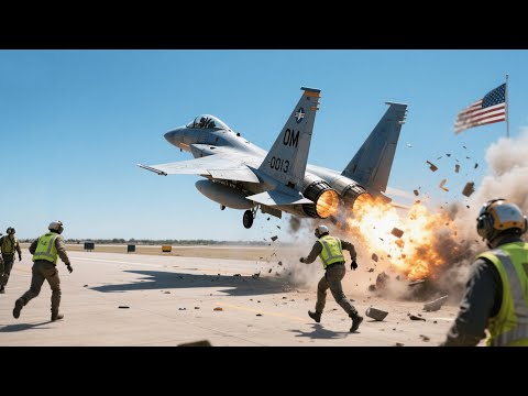 US-IRAN Tension! US F-15 Pilot Emergency Takeoff at Al Udeid Air Base - Qatar