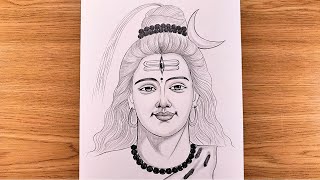 How To  Draw Lord Shiva | Easy Drawing of Lord Lord  Mahadev | Step By Step Lord Shiva Drawing