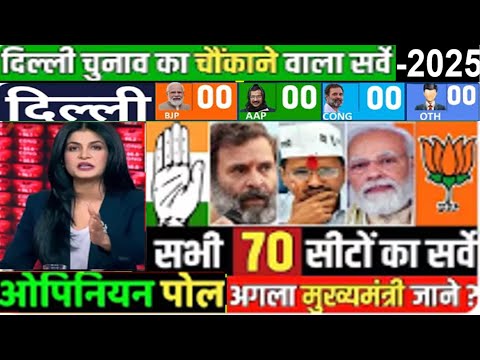 Delhi Assembly Election 2025 Opinion Poll?  किसकी बनेगी सरकार ताजा सर्वे आंकड़े AAP- BJP- CONG ?