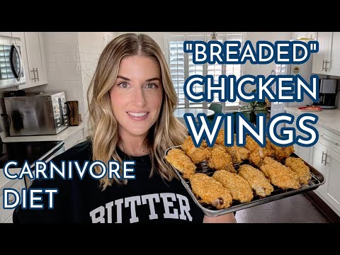 "Breaded" Chicken Wings without the Carbs - Carnivore Diet