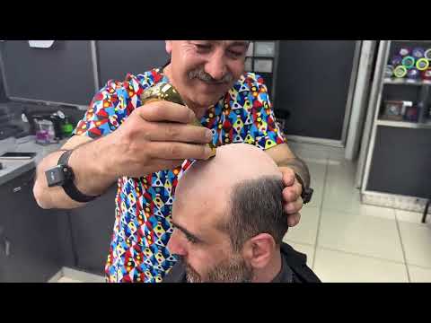 ASMR Scalp Massage Super Relaxing Transformation Soothing for Bald Head , Realistic Hair System