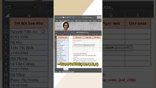 Cách dùng hàm Wraprows để sắp xếp dữ liệu | Tô Thu Hoàn #excel #tothuhoan #shorts #exceltips