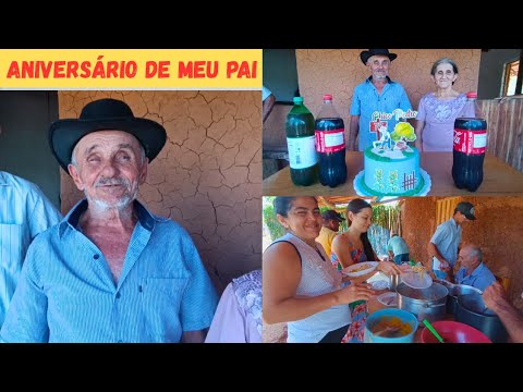🎂Aniversário de Meu Pai Comemoramos em Família Com Amigos +Dia Abençoado no Sítio🏡